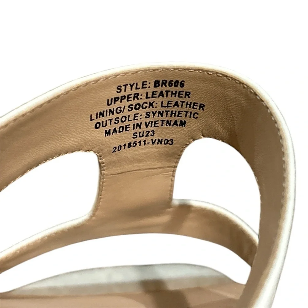 J.Crew Hazel cutout sandals in patent leather